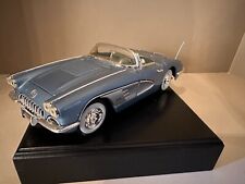1958 Corvette Blue Grey Car Diecast Model