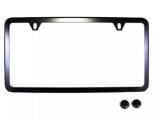 Subaru Slimline License Plate Frame Polished Matte Black Soa342l105