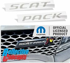 Scat Pack Grille Emblem Overlay Decal Stickers For Dodge Charger