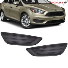 Pair Front Rightleft Black Fog Light Covers For Ford Focus 2015 2016 2017 2018