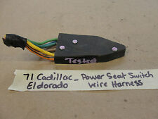 71 Cadillac Eldorado Power Electric Seat Switch Wire Harness Pigtail Tested