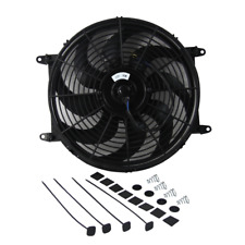 14 Push Pull Radiator Car Motor Fan Electric Curved Blade Fan With Mounting Kit