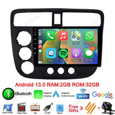 For Honda Civic 2000-2007 32gb Android 13 Car Stereo Radio Gps Navi Wifi Carplay