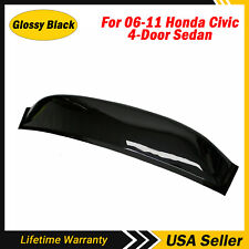 For 06-2011 Honda Civic 4dr Sedan Abs Rear Window Roof Vent Visor Spoiler Wing