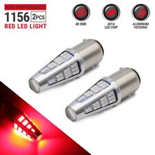 2x 1156 Red Led Projector Light Bulbs For Brake Tail Stop Lamps