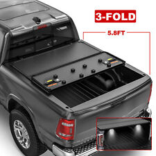 5.8ft Truck Bed Tonneau Cover Hard 3-fold For 2007-2013 Silverado Sierra 1500
