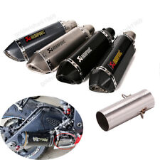 For Yamaha Yzf R6 2006-2016 Exhaust Pipe 51mm Muffler Silencer Real Carbon Fiber