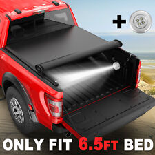 6.5ft Bed Soft Truck Tonneau Cover For 1997-2004 Dodge Dakota Roll Up On Top