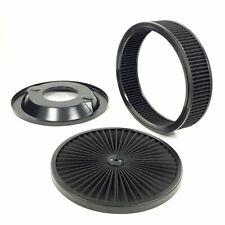 Filter Flow 14 X 2 Air Cleaner Height 3.8 Kit Fits All 5-18 Opening Carbs