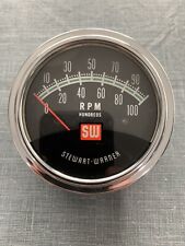 Stewart Warner 10000 Rpm 10k Tachometer Tach 810750 Excellent Condition