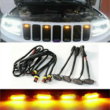 4pcs Led Front Grille Light Raptor Style-grill For Jeep Grand Cherokee 2003-2021