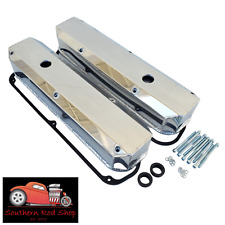 Fits Small Block Mopar Fabricated Polished Aluminum Valve Covers Dodge 318 360