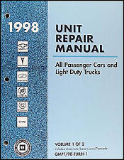 1998 Gm Automatic Transmission Overhaul Manual Rebuild Repair Auto Tranny