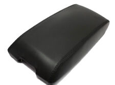 Black Center Console Lid Armrest Cover Synthetic Leather For 05-07 Chrysler 300
