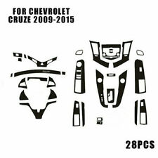 28pcs For 2009-2015 Chevrolet Cruze Carbon Fiber Interior Covers Stickers Trim