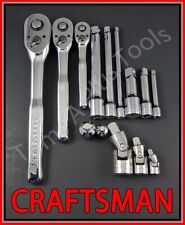 Craftsman 14pc 14 38 12 Ratchet Wrench Socket Extension Universal Adapter Set
