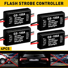 4 Pcs Flash Strobe Controller Box Flasher Module For Led Brake Tail Stop Light 
