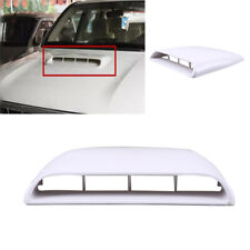 Universal For Car Truck Air Flow Intake Hood Scoop Vent Bonnet White Decor Cover