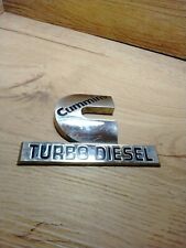 Dodge Ram Cummins Turbo Diesel Emblem Used Oem