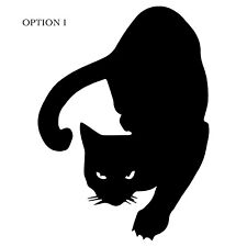Cat Sticker Vinyl Decal - Kitten Silhouette Pet Animal Kitty Car Window Bumper