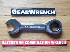 Gearwrench Stubby Ratcheting Wrench Sae Or Metric Combination Ratchet New