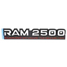 98-02 Dodge Ram 2500 Cummins 24 Valve Turbo Diesel Emblem Nameplate Badge Mopar