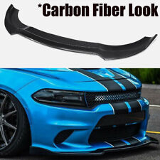 Carbon Fiber Front Bumper Lip Splitter For Dodge Charger Srt 2015-2021 V1 Style