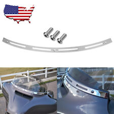 Chrome Batwing Fairing Windshield Trim For Harley Touring Electra Street Glide