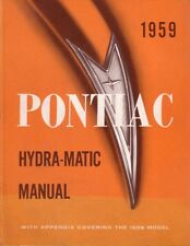 1958 1959 Pontiac Hydra Matic Transmission Shop Service Repair Manual Automatic