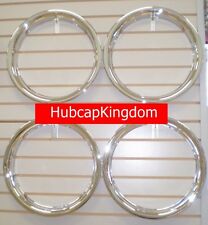 15 New Plastic Chrome Beauty Rings Trim Ring Set Of 4 Standard 2