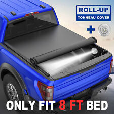 8ft Bed Truck Tonneau Cover For Chevy Silverado Gmc Sierra Roll Up Waterproof