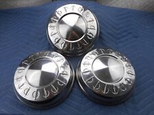 Lot 3 1961 62 Plymouth Dodge Chrysler Mopar Dog Dish Center Hubcaps Covers 10in