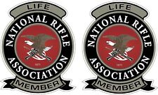 Nra Lifetime Patch Decalsticker National Rifle Association Gun Right 1 Pair P23