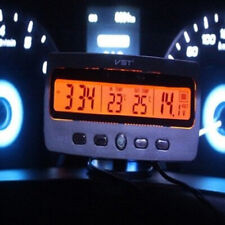 Car Clock Internal External Thermometer Monitoring Voltmeter Led Digital Display