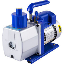 Vevor 7 Cfm Vacuum Pump Single Stage Rotary Vane 12 Hp Hvac Ac Air Tool