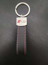 Audi Rs Keychain Leather Keyring Logo Car Accessories