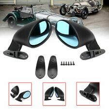 Pair Black Universal Classic Style Car Door Wing Side View Mirror Leftright Set