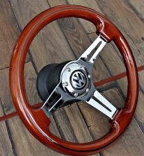 Steering Wheel Fits For Wood Vw Golf Jetta Corrado Mk1 Mk2 Caddy Scirocco 73-88