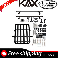 50x38 Aluminum Suv Roof Rack Cargo Luggage Basket W Black Cross Bars New