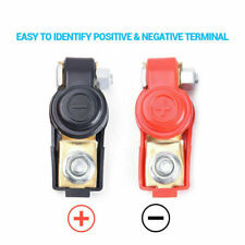 2 Car Battery Terminal Connector Top Post Positive Negative Heavy Duty Universal