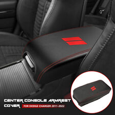 Fits For 2011-2023 Dodge Charger Leather Center Console Lid Armrest Trim Cover