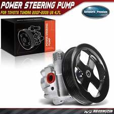 Power Steering Pump W Pulley For Toyota Tundra 4.7l 2007 2008 2009 443100c080