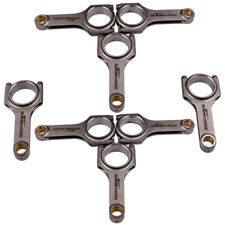 8x H-beam Connecting Rods For Chevy Chevrolet Small Block 2.100 Rod Journal 6