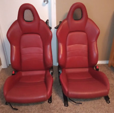 00-05 Honda S2000 All Red Leather Seats Oem Left Right Driver Passenger Lh Rh