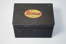 As-is Vintage Small Snap-on Crinkle Finish Metal Instrument Gauge Tool Case Box