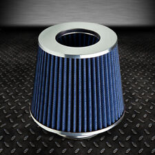 3 Performance Racing High Flow Air Intake Dry Cone Blue Rubber Filterclamp
