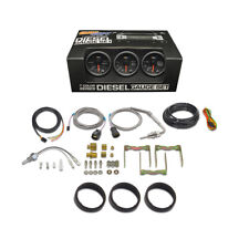 Black 7 Color Diesel Gauge Set - 60 Boost 2400 Pyrometer Egt Trans Temp