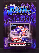 40 Willys Pickup Stars Stripes Muscle Machines 02-79 New