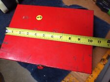Vintage Snap On Tools- Metal Tool Box Storage Case 7-12 X 10 X 1-12 Tall