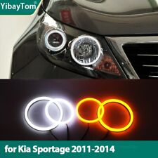 Turn Signal Light Halo Rings Drl Led Angel Eyes Kit For Kia Sportage 2011-2014